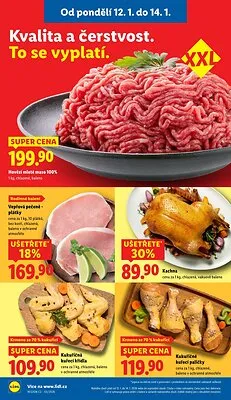 akční leták Lidl 12.1.2026-14.1.2026