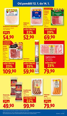akční leták Lidl 12.1.2026-14.1.2026