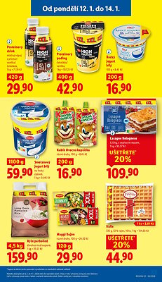 akční leták Lidl 12.1.2026-14.1.2026