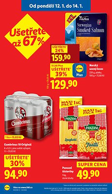 akční leták Lidl 12.1.2026-14.1.2026