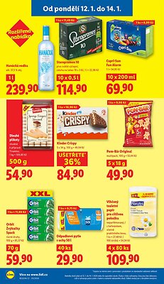 akční leták Lidl 12.1.2026-14.1.2026