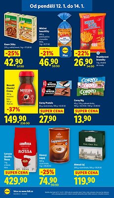 akční leták Lidl 12.1.2026-14.1.2026