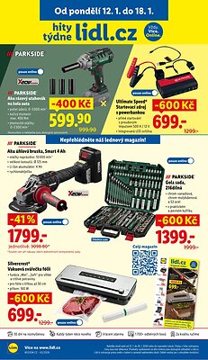 akční leták Lidl 12.1.2026-14.1.2026