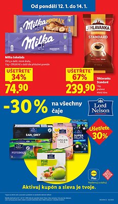 akční leták Lidl 12.1.2026-14.1.2026