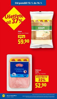 akční leták Lidl 12.1.2026-14.1.2026