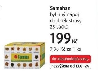 Ajurvédský čaj Samahan