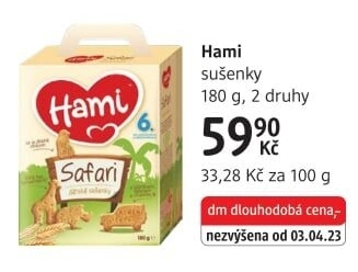 Dětské sušenky Hami