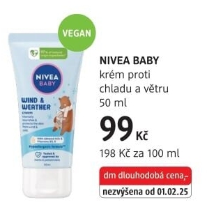 Krém ochranný proti chladu a větru dětský Baby Nivea