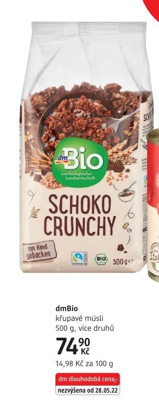 Müsli křupavé dm Bio