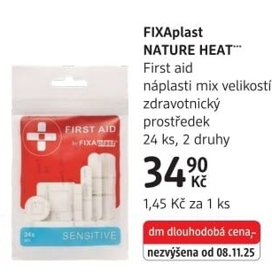 Náplasti First Aid Fixaplast