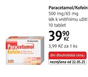 Paracetamol Kofein tablety Dr. Müller