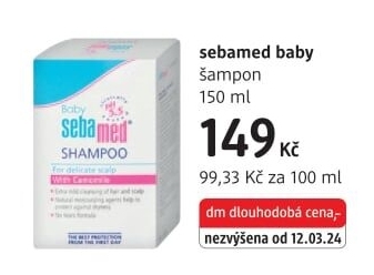 Šampon dětský Sebamed Baby