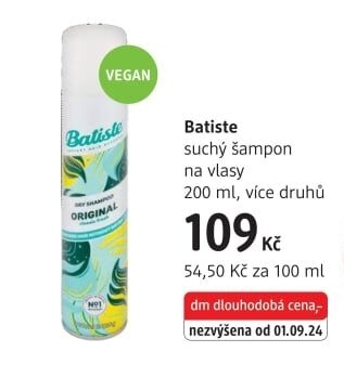 Šampon suchý Batiste