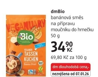 Směs na moučníky do hrnečku dm Bio