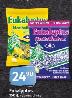 Bonbony mentolové Eukalyptus