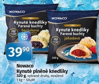 Knedlíky kynuté mražené Nowaco