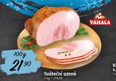 Sváteční maso uzené Váhala