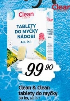 Tablety do myčky All in 1 Clean &amp
