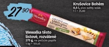 Těsto listové Wewalka