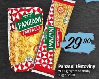 Těstoviny Panzani