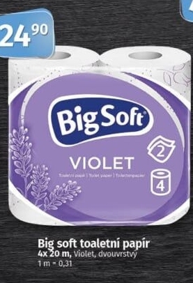 Toaletní papír 2vrstvý Big Soft