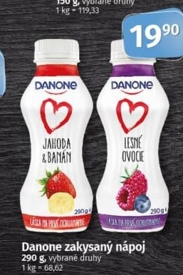 Zakysaný nápoj Danone