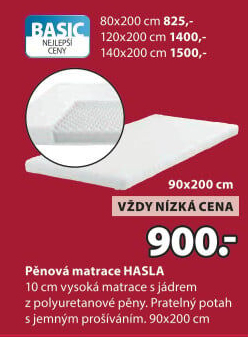 Pěnová matrace Hasla