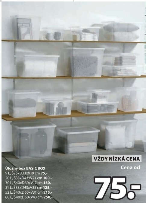 Úložný box s víkem