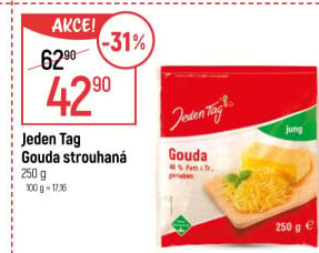 Sýr Gouda strouhaná Jeden Tag