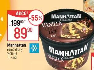 Zmrzlina v kelímku Manhattan Nestlé