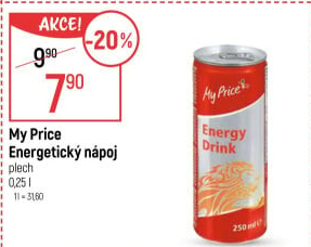 Energetický nápoj My Price