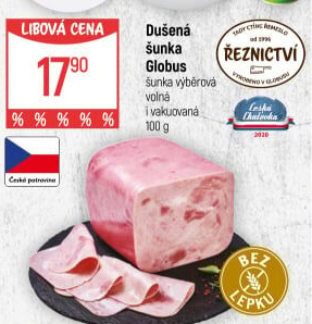 Šunka dušená výběrová Globus