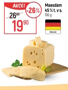 Sýr Maasdamer 45%
