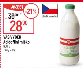 Acidofilní mléko Váš Výběr
