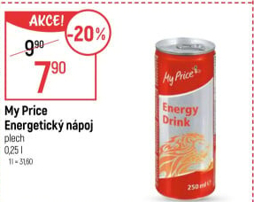 Energetický nápoj My Price