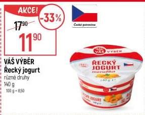 Jogurt řecký ochucený Váš Výběr