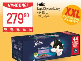 Kapsičky pro kočky Fantastic Felix Purina