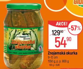 Okurky Znojemská okurka