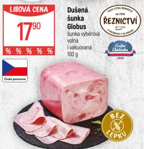 Šunka dušená výběrová Globus