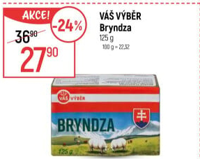 Sýr Bryndza Váš Výběr