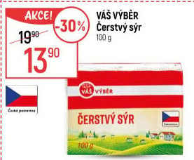 Sýr čerstvý Váš Výběr