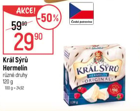 Sýr Hermelín Král sýrů