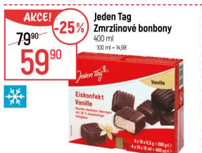 Zmrzlina bonboniéra Jeden Tag