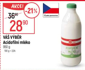 Acidofilní mléko Váš Výběr
