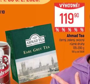 Čaj Earl Grey Ahmad Tea