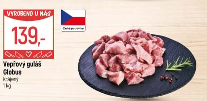 Maso na guláš vepřové Globus