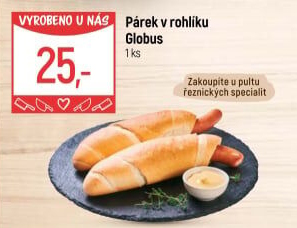 Párek v rohlíku Globus