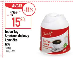 Smetana do kávy Jeden Tag