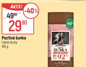 Šunka nejvyšší jakosti poctivá Kostelecké uzeniny