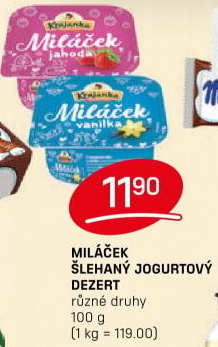 Jogurtový dezert Miláček Krajanka
